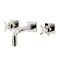 Kingston Brass KS6126DX Two-Handle Wall Mount Bathroom Faucet, Polished Nickel KS6126DX - alternate 1